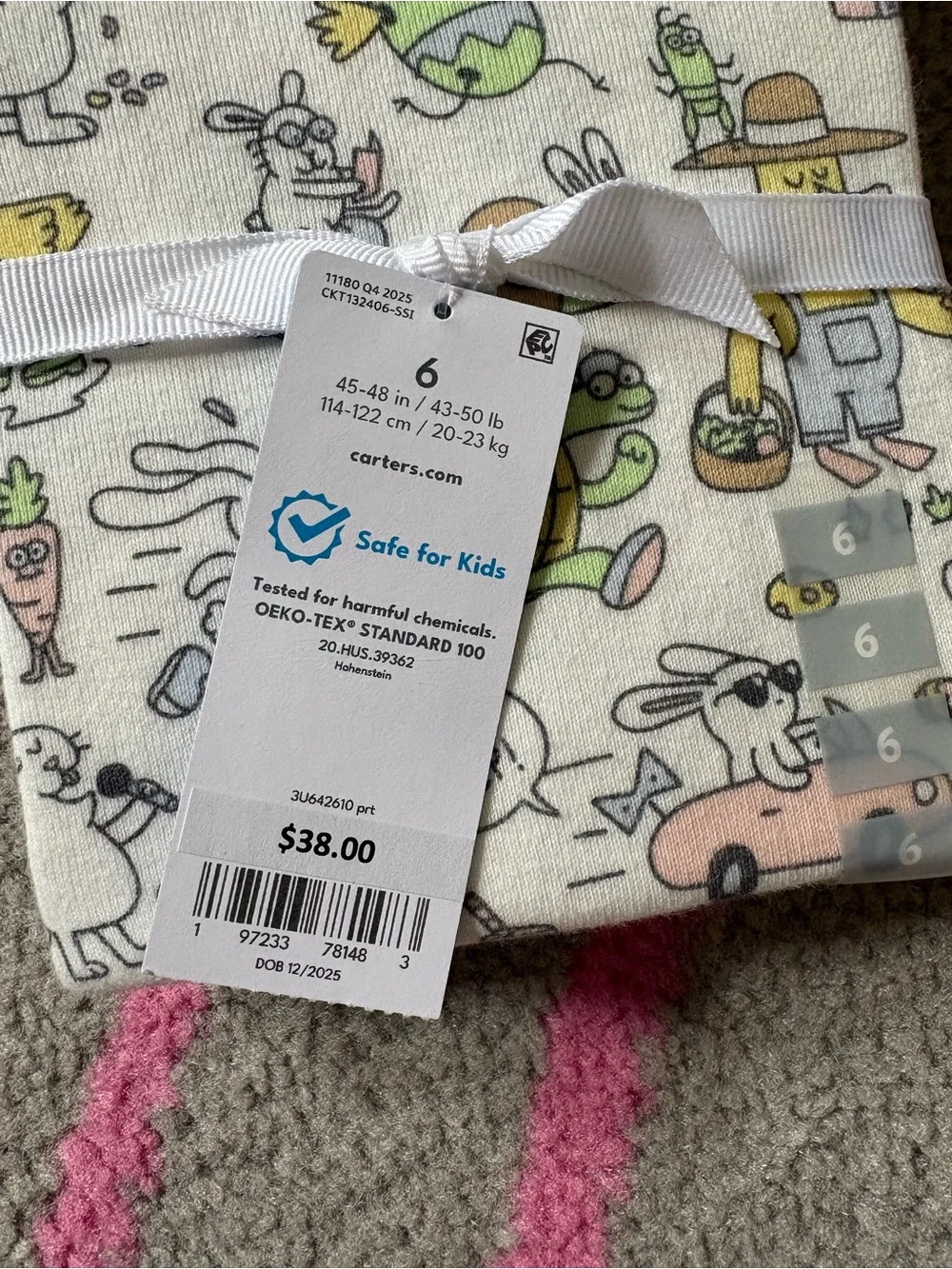 Carters Spring Easter Bunny Animal Pajama Set
